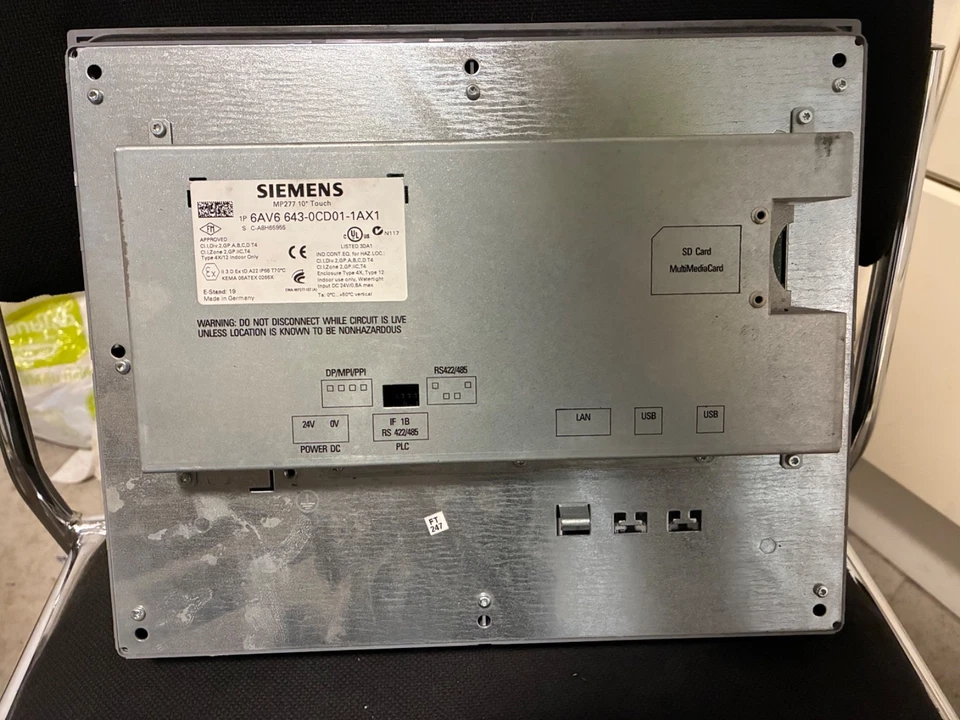Siemens SIMATIC MP277 10" Touch Panel 6AV6 643-0CD01-1AX1 - Image 2 of 2