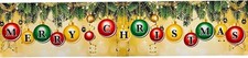 Merry Christmas Giant Banner 10 X 44