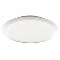 Brilliant Led Deckenleuchte Vittoria Ø 40 X 6,8 Cm Warmweiß-Kaltweiß Chrom-Weiß