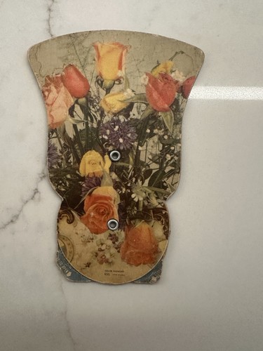 2 Vintage Tri-Folding Fans Last Supper #601, Floral #631 - Krust Bakers Adv. - Picture 23 of 23