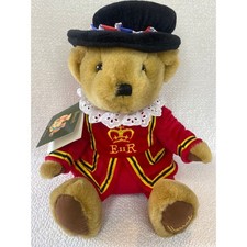Harrods Beefeater Bear Plush Toy Red Uniform Crown ER Knightsbridge with Tags