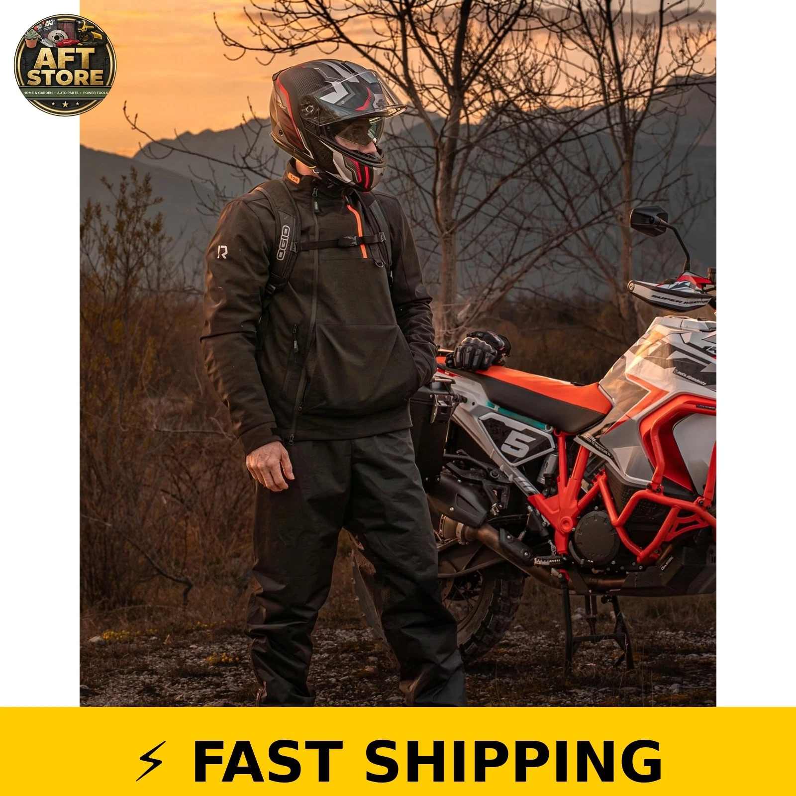 RIDEIRON Motorcycle Jacket CE Certified Windproof XL image 3