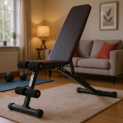 Folding Weight Bench Training Fitness Incline Bench Adjustable