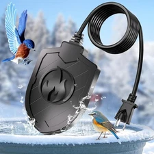 100W Bird Bath Heater, Birdbath Heaters for Outdoor Water Black 