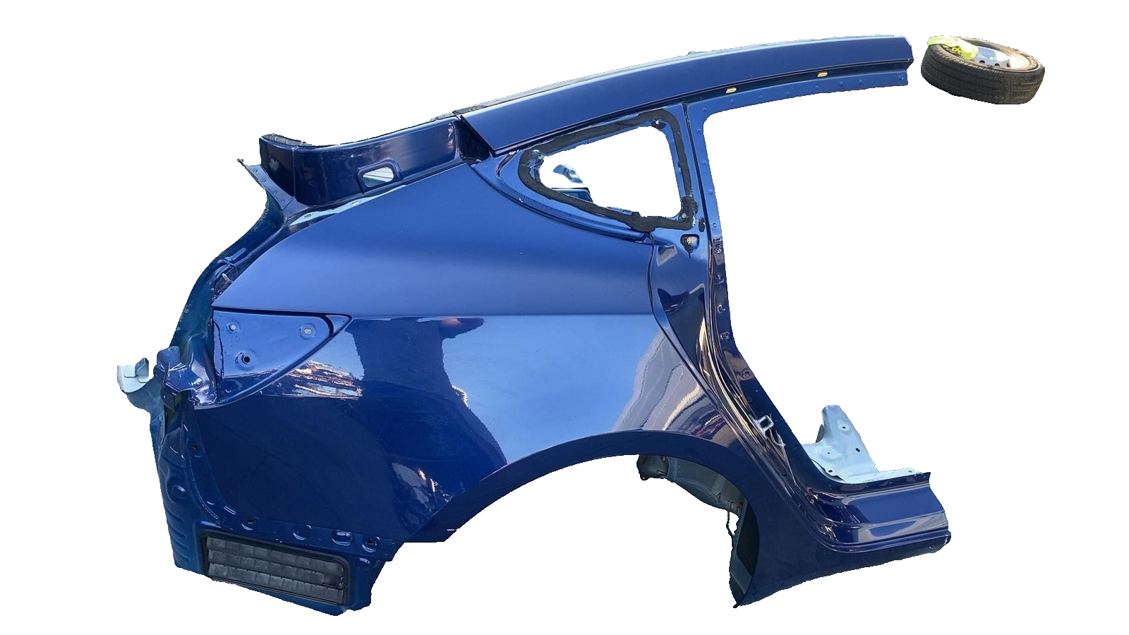 ⭕ 2017-2020 Tesla Model 3 Rear Right Quarter Panel Structural Cut Out Blue PPSB