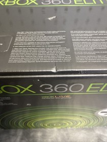 Xbox 360 Elite Box With Sealed Manuals (ONLY BOX AND MANUALS)(NO CONSOLE)