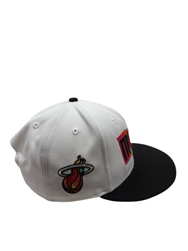 NBA Miami Heat 9FIFTY New Era City Edition Snapback Hat Cap Adult Size White - Picture 5 of 8