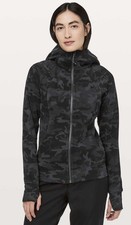 Lululemon Scuba Hoodie light Cotton Fleece Incognito Camo Multi Grey Size 6
