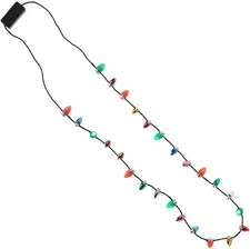 Amscan Multicolor Light Up Bulb Necklace - 30" (Pack Of 1) - Perfect For... 