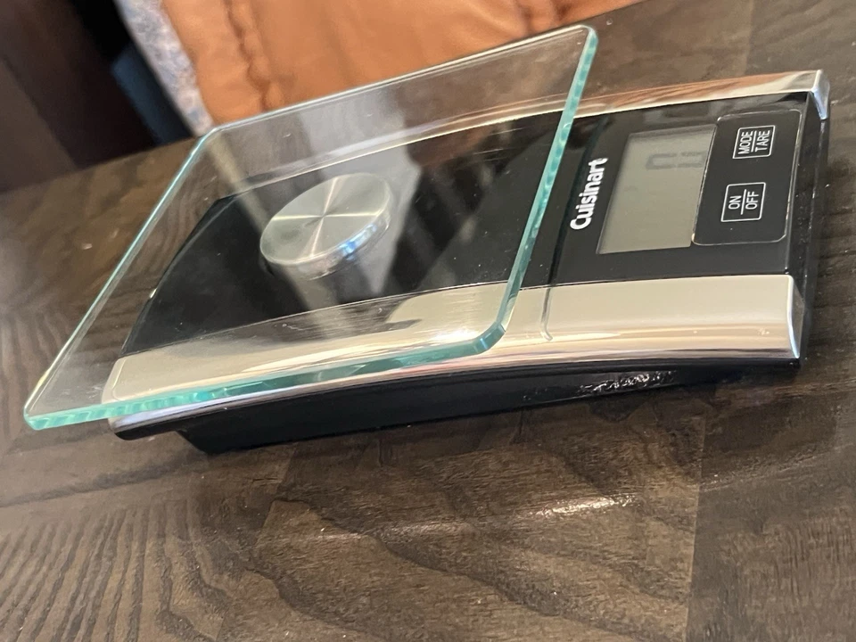 Báscula de cocina Cuisinart KS-55 Max 11 lb tapa de vidrio negro Foto 4 de 4