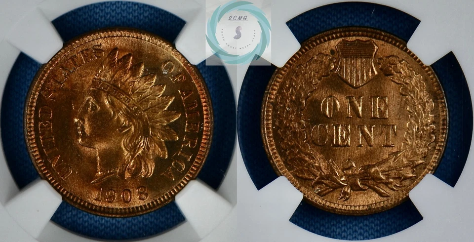 1908 1C Indian Head Cent NGC MS 66 RB w/CAC - Premium Gem Red Glow!!! - Image 4 of 4