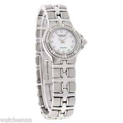 Raymond Weil Parsifal Diamond Ladies MOP Swiss Quartz Watch 9691-STS-97081