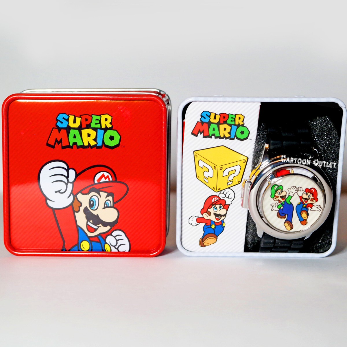 Super Mario Bros Boys Digital Wristwatch Kids Spinner watch Reloj