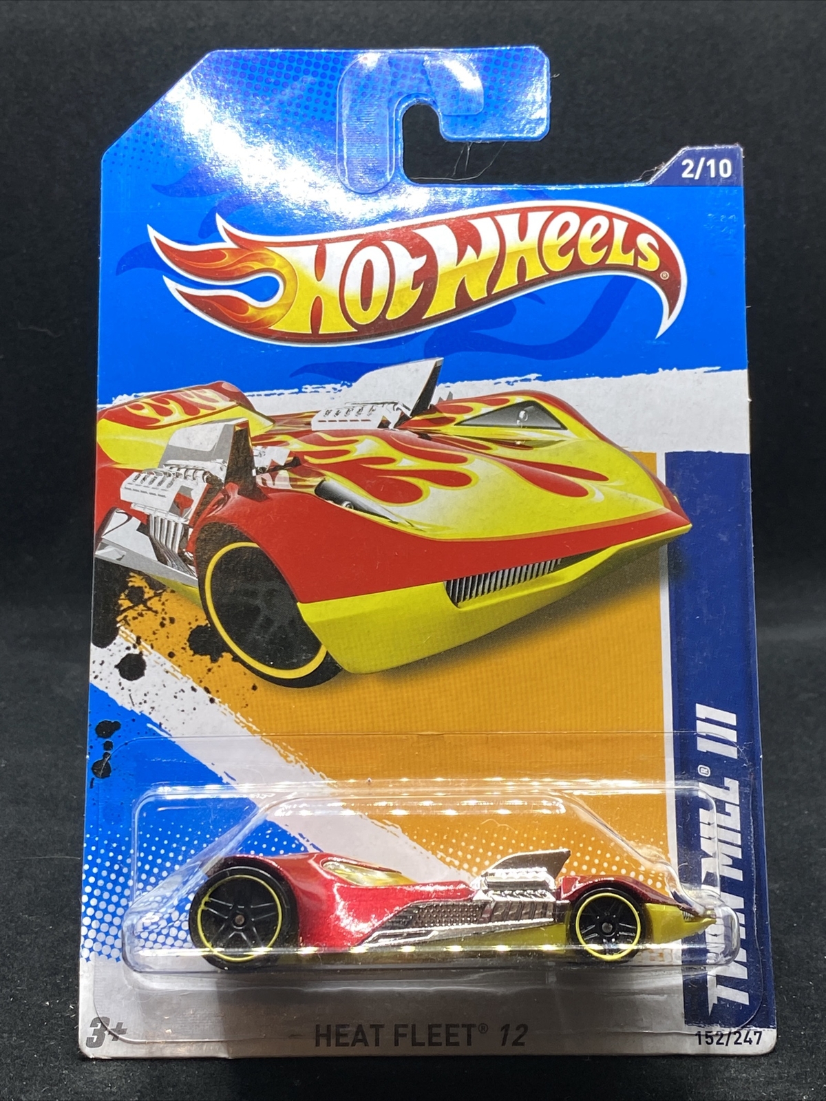2012 Hot Wheels #152 HEAT FLEET TWIN MILL III DARK RED TWIN ENGINE - VHTF - NEW