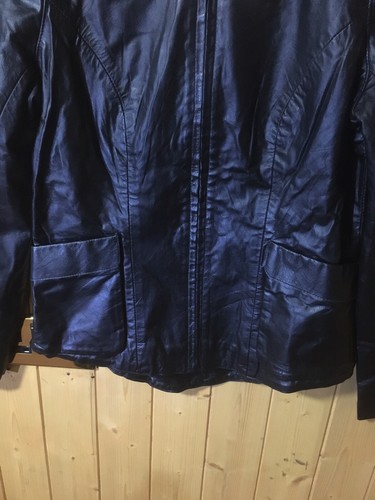 RONIT ZILKHA Women’s Real Leather Jacket Size 10 Black - Picture 2 of 9