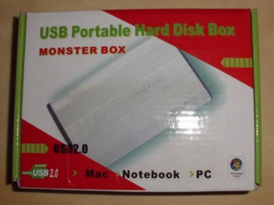 USP Portable Hard Disc Box Monsterbox USB 2.0