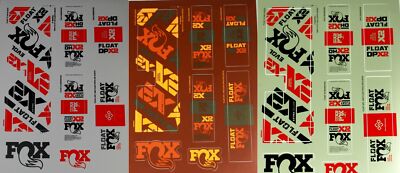 FOX DECAL 2021 AM FACTORY FLOAT X2 SHOCK DECAL SHEET