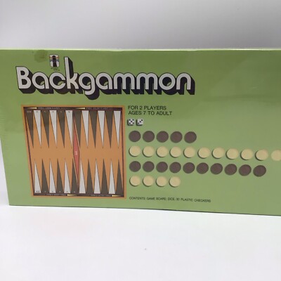 Vintage 70's 1973 Backgammon RAINBOW WORKS 75955 Made in the USA SEALED Gammon