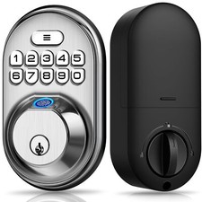 Fingerprint Door Lock Keyless Entry Keypad Deadbolt Anti Peeping Password Auto L