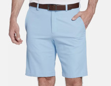 Walter Hagen Men's Perfect 11 Golf Shorts Daybreak Blue Hydro-Dri Multi Size