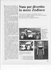 advertising Pubblicità  MOTO ZODIACO 1973 MOTOITALIANE EPOCA MOTOSPORT