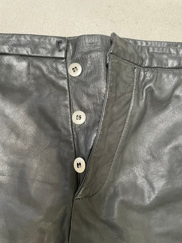 PANTALONES DE CUERO CARPE DIEM CDIEM MAURIZIO ALTIERI VINTAGE 2000 COMO NUEVOS ITALIA RAROS S M - Imagen 2 de 14