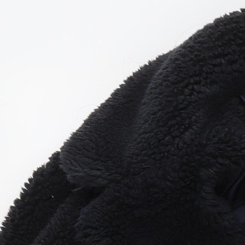 Dorothy Perkins Women's Black Faux Fur Overcoat Size 12 - Picture 12 of 12