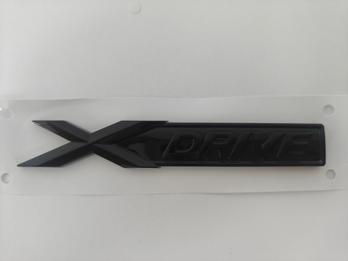 XDrive Gloss Black Performance Emblem Badge – Side Fender Or Trunk Lid (Universal Fit)