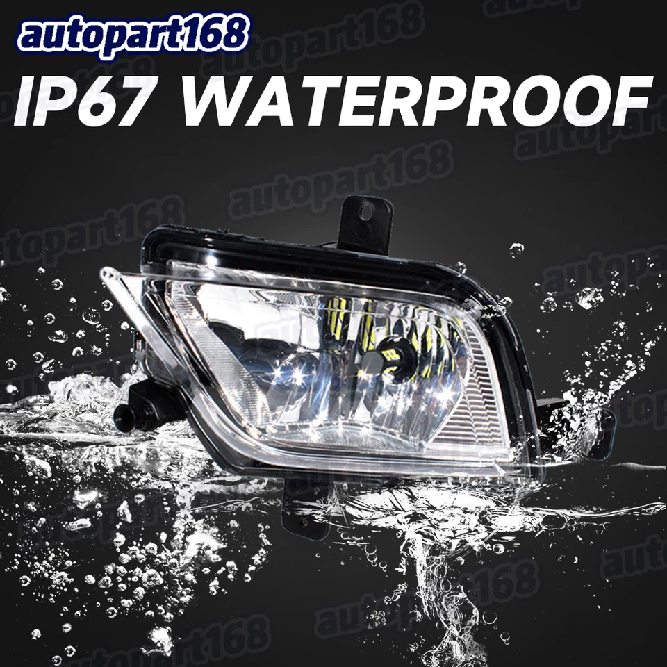Left Driver Front Fog Lamp Light W/ LED Bulb For Volkswagen Jetta GLI 2015-2018 - Imagem 4 de 4