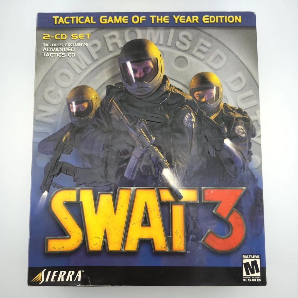 SWAT 3: Close Quarters Battle - Game of the Year, 2001, Big Box, New & Sealed - Image 2 of 4