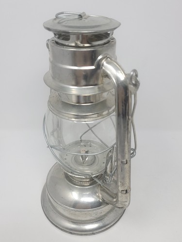 Hurricane Kerosene Oil Lantern Camping Emergency Hanging Light Lamp Silver 11" - Picture 5 of 14