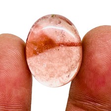 19.45 Cts Natural Tourmaline 21x16mm Bi color Cabochon Untreated Loose Gemstone
