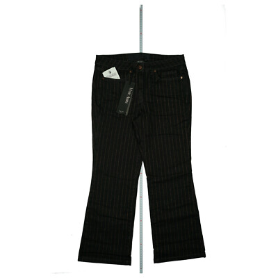 Marc Aurel women's stretch jeans pants bootcut size 38 W31 L28 black striped New