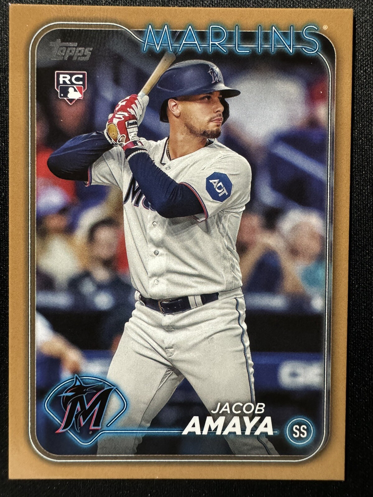 2024 Topps Series 1 JACOB AMAYA Gold 884/2024 RC #144 Miami Marlins+BONUS CARD