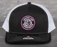 Vintage Arctic Cat Snowmobiles Patch on a Richardson 112 Trucker Hat