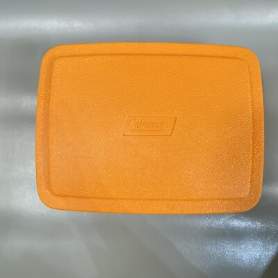Vintage Lil Oscar Colman Cooler Orange Drink Holder Lid Locking