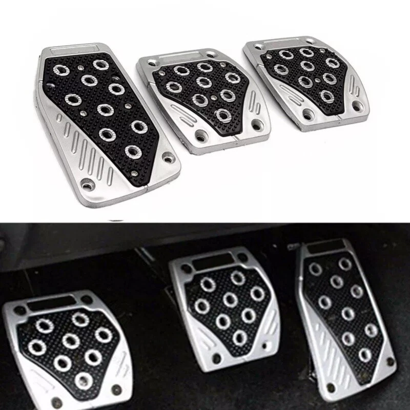 3 PIEZAS Pastillas de Pedal de Coche Antideslizantes Universal Auto Transmisión Manual Pastilla de Freno Cubierta Foto 4 de 4