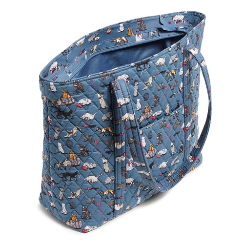 2 pc Cat's Meow Large Tote Weekender Carry On Travel & Notebook Vera Bradley NWT - Picture 7 of 18