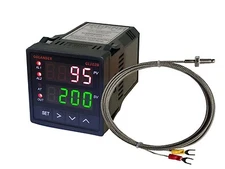 12V DC Dual Display Digital PID F/C Temperature Controller with K Thermocouple