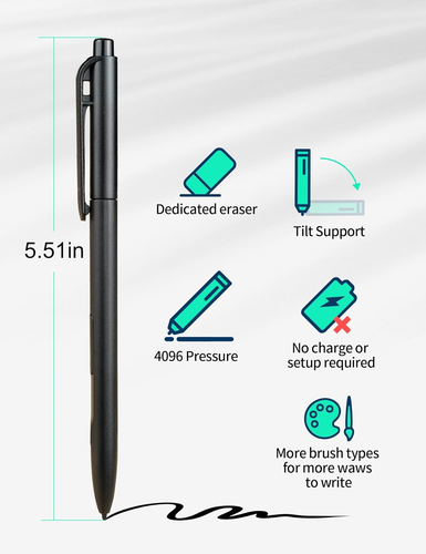 EMR Stylus Compatible with Remarkable 2, Libreath Replacement Digital Pen with E - Afbeelding 5 van 12