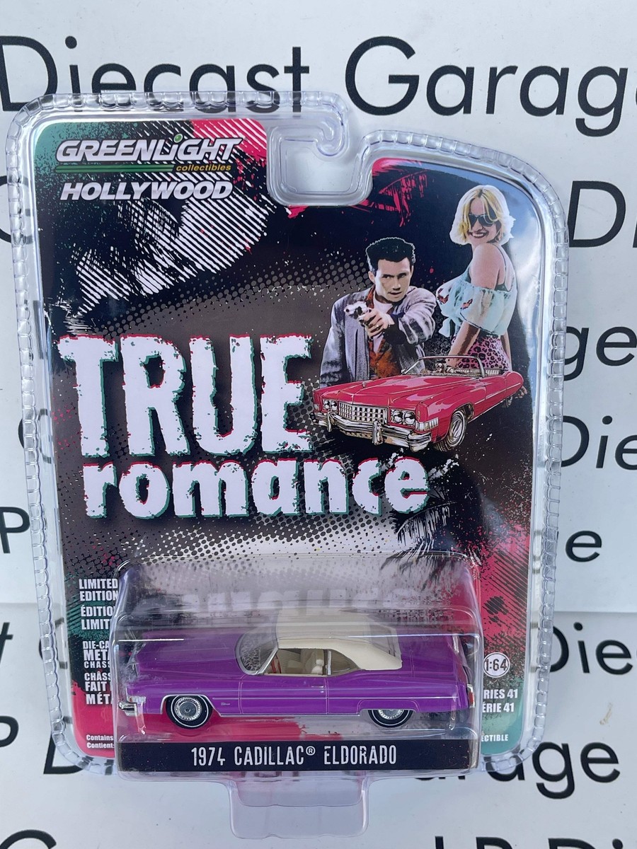 GREENLIGHT 1974 Cadillac Eldorado Pink Convertible True Romance 1