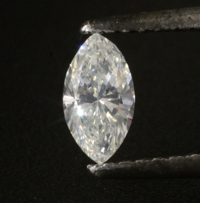 GIA loose certified .45ct SI1 J Marquise cut diamond estate vintage antique