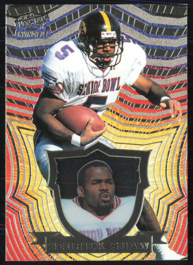 Sedrick Shaw 1997 Pacific Invincible RC Silver #90 New England Patriots