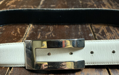 Pierre Cardin skinny white leather belt Buy White Female Belt Genuine Leather Thin 3/4 Inch  main image 4