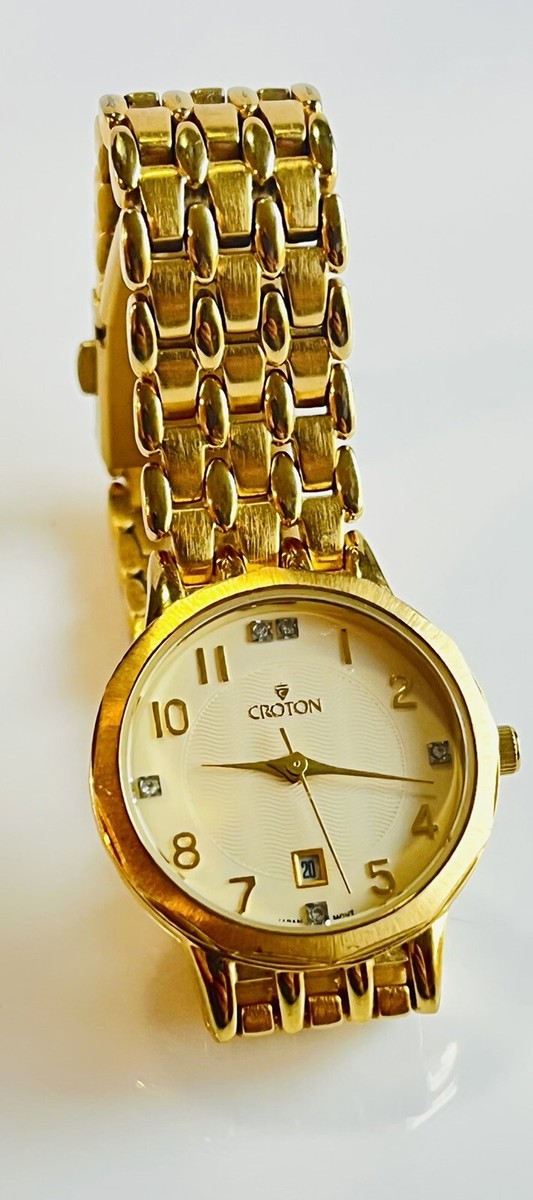 Croton Ladies Classic Gold-Tone Stainless Steel Bracelet  display picture 1