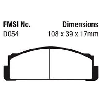 EBC Redstuff Ceramic Low Dust Front Brake Pads for 07-17 Volkswagen Touareg - Image 3 of 4