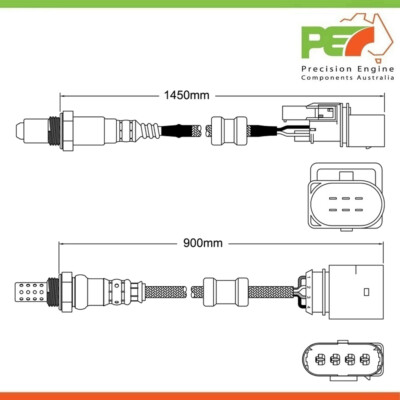 Cat And O2 Sensor Kit 2x New * OEM * Pre-Cat & Post-Cat Oxygen Sensors For Porsche Cayenne 4 ...