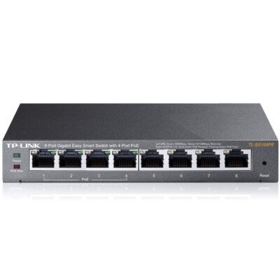 TP-Link 8-Port Gigabit Desktop PoE Easy Smart Switch mit 4 PoE-Ports