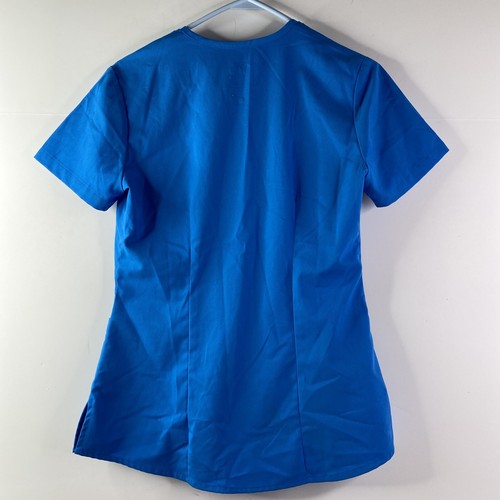 NrG Barco Scub Top Womens cS Solid Blue Cotton Blend Stretch - Picture 6 of 7