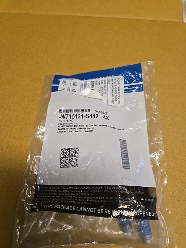 Genuine Ford Trans Cooler Bolt W715131-S442 (4 pack)